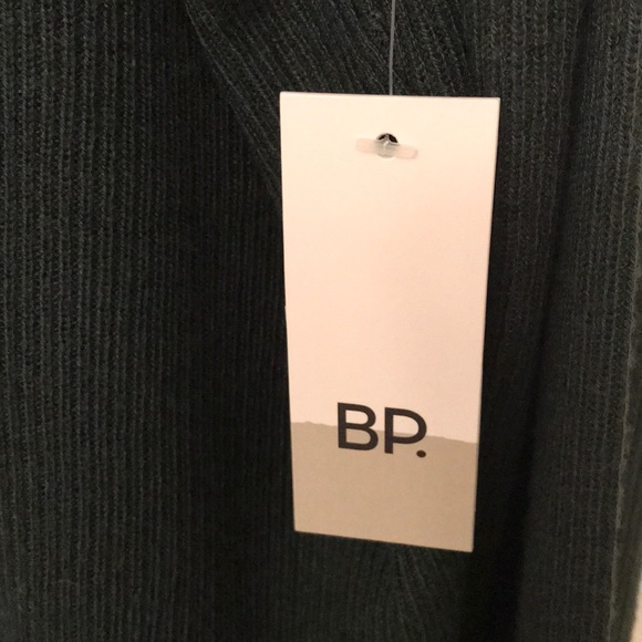 BRAND NEW BP thin V-neck Sweater Timber Green - Picture 4 of 6